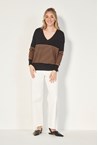 BRAG SWEATER - black stri